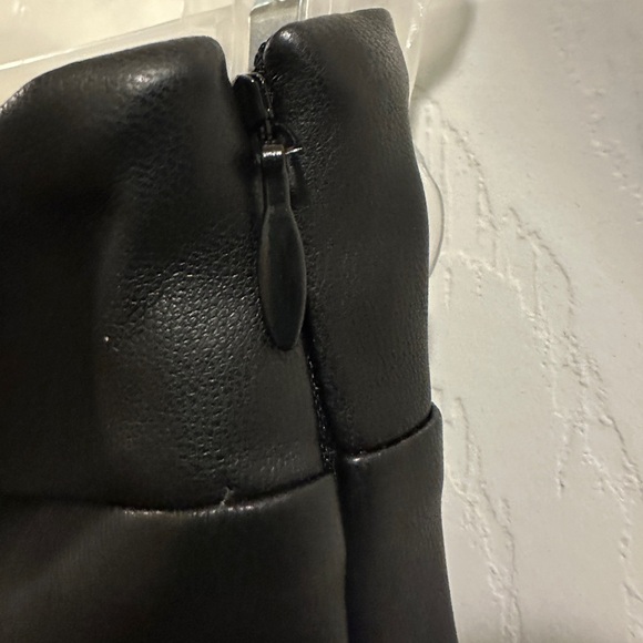 Susana Monaco XS Faux Leather Black Pencil Skirt NWT - Picture 6 of 9